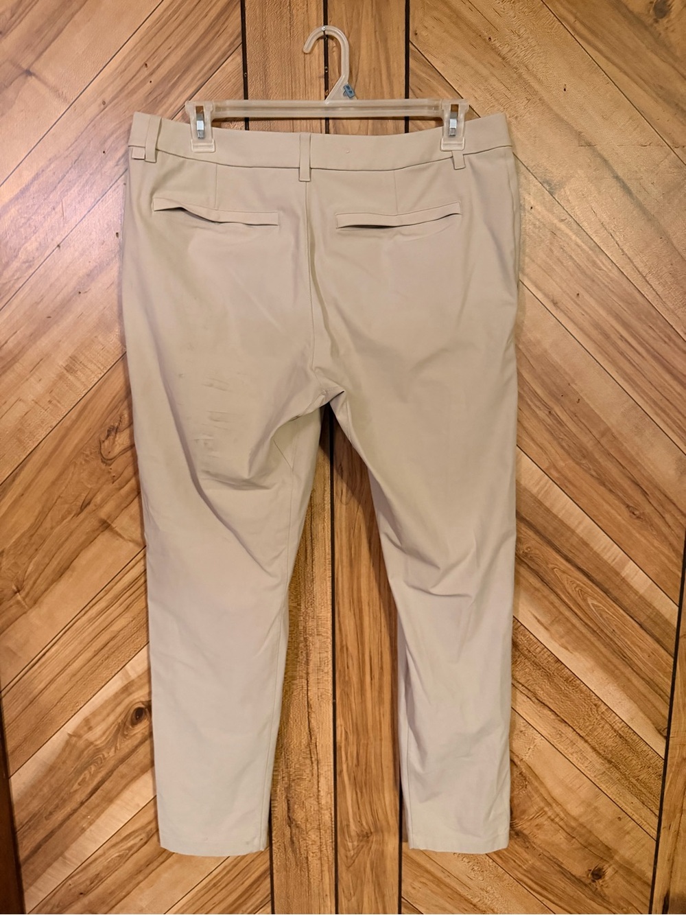 Lululemon ABC Pant Slim Fit 36 Mens Tan Khaki Warpstreme 5 Pocket Trousers - Picture 6 of 13